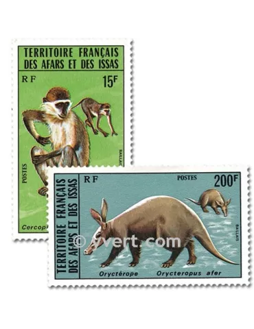 n° 408/409 -  Timbre Afars et Issas Poste