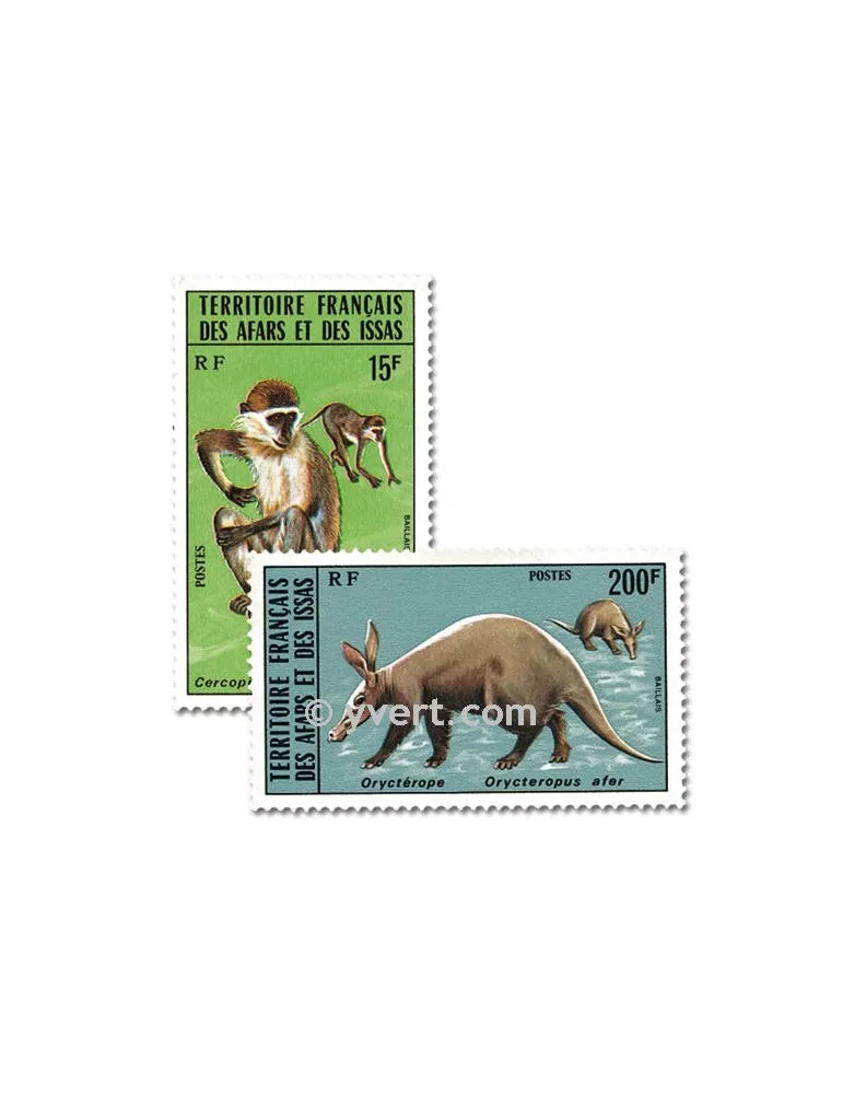 n° 408/409 -  Timbre Afars et Issas Poste