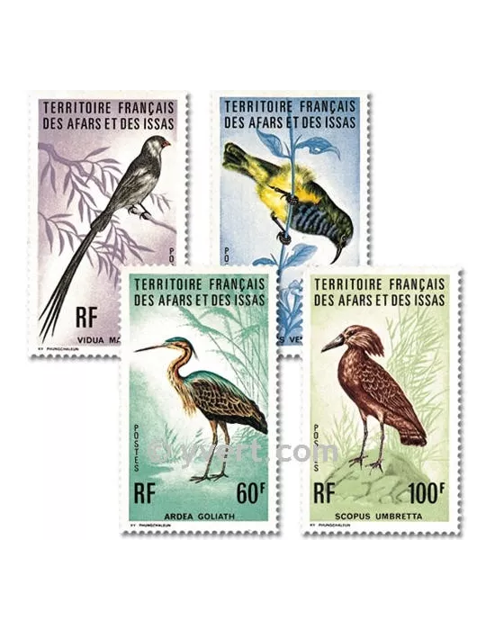 n° 410/413 -  Timbre Afars et Issas Poste