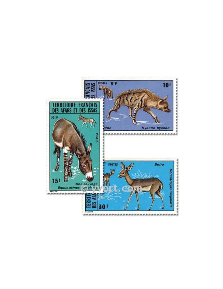 n° 416/418 -  Timbre Afars et Issas Poste