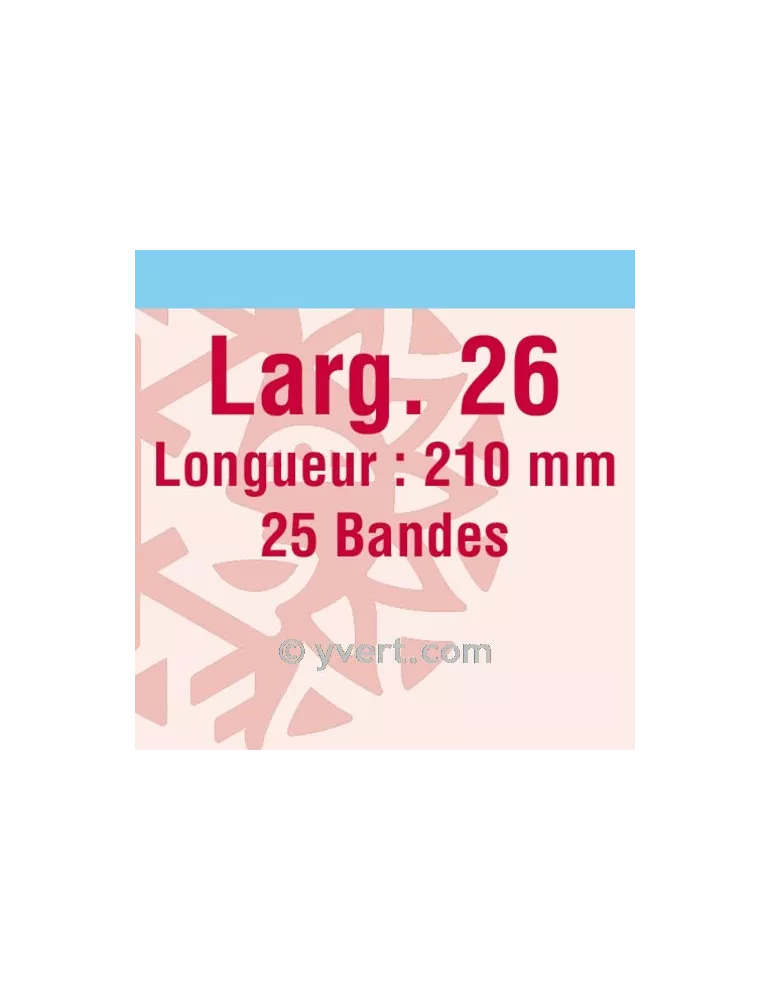 Bandes simple soudure - 26mm (Fond transparent)