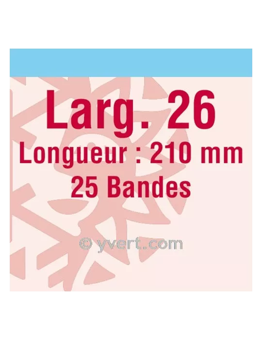 Bandes simple soudure - 26mm (Fond transparent)