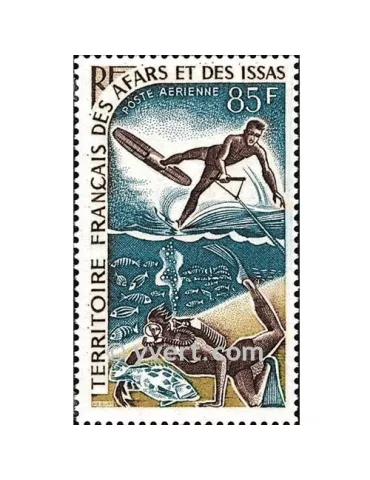n° 58 -  Timbre Afars et Issas Poste aérienne