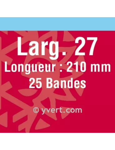 Bandes simple soudure - 27mm (Fond noir)