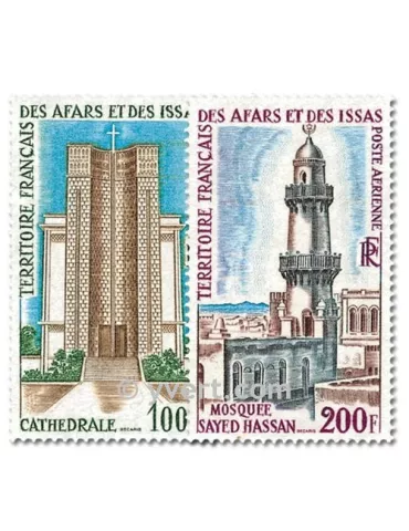 n° 61/62 -  Timbre Afars et Issas Poste aérienne