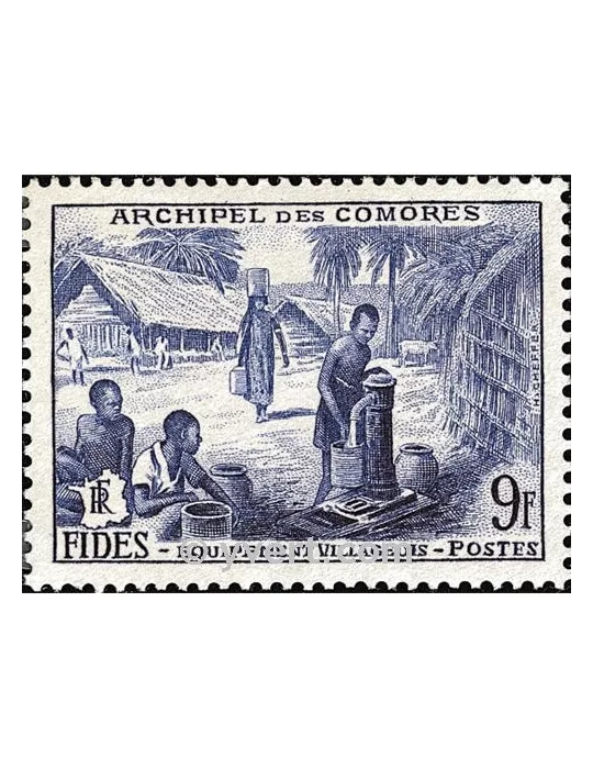 n° 14 -  Timbre Comores Poste