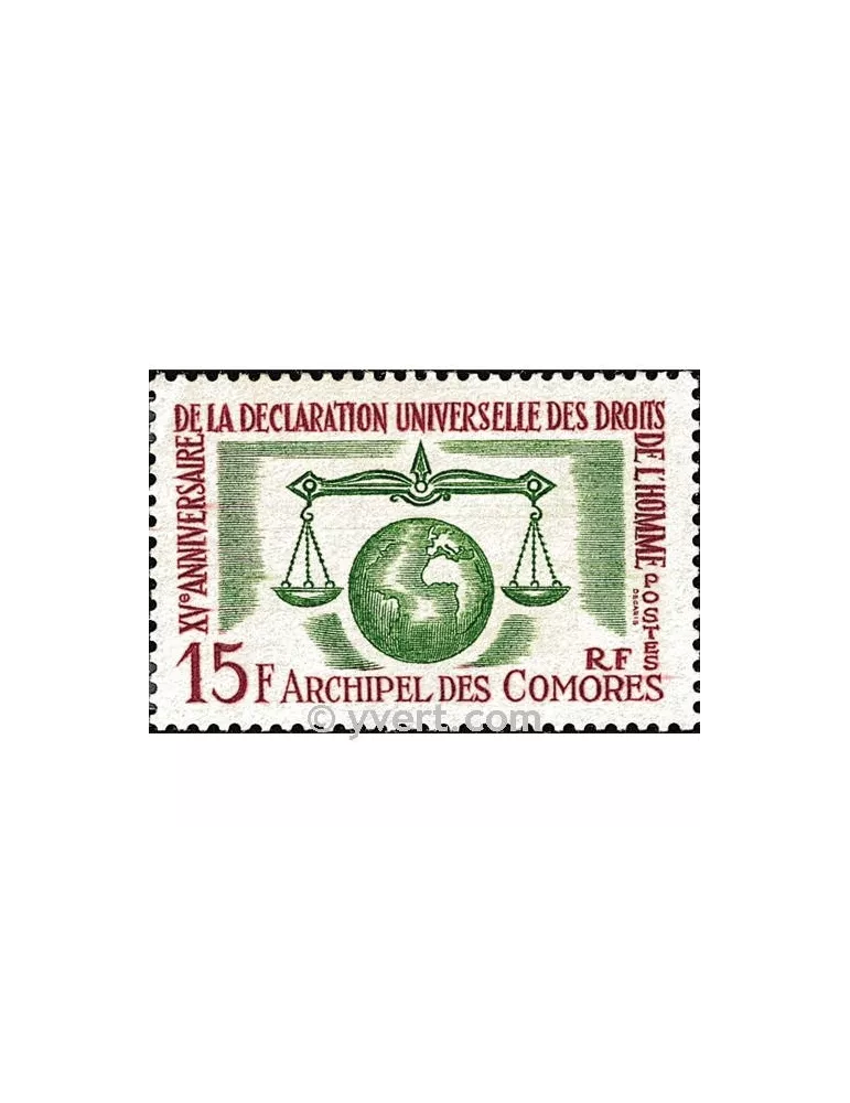 n° 28 -  Timbre Comores Poste