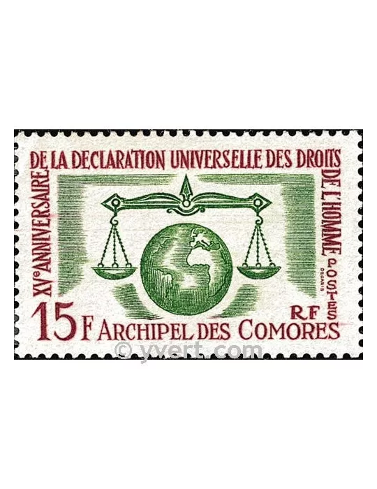 n° 28 -  Timbre Comores Poste