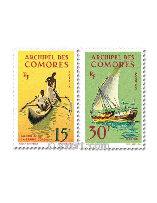 n° 33/34 -  Timbre Comores Poste