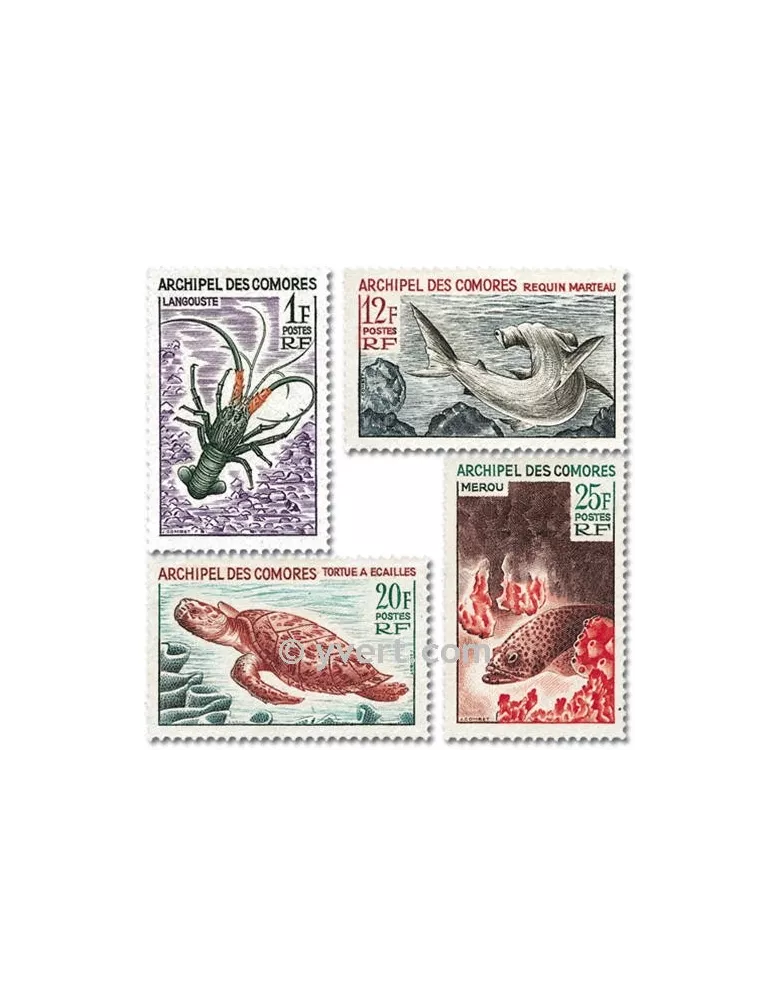 n° 35/38 -  Timbre Comores Poste