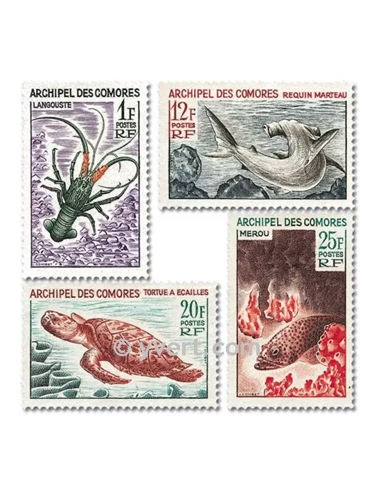 n° 35/38 -  Timbre Comores Poste