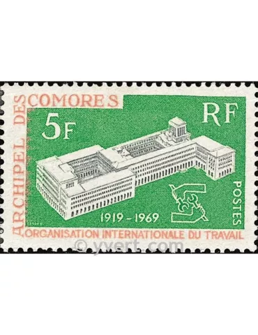 n° 55 -  Timbre Comores Poste