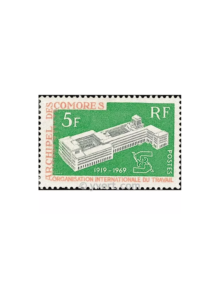 n° 55 -  Timbre Comores Poste