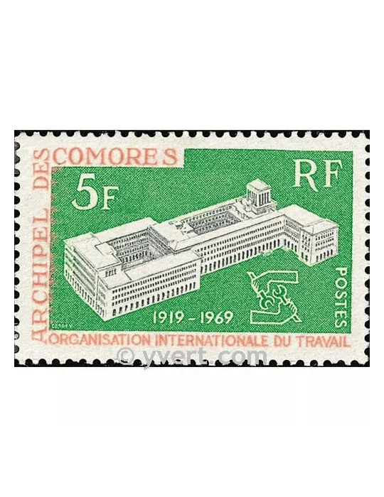 n° 55 -  Timbre Comores Poste