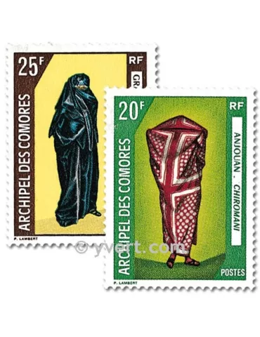 n° 58/59 -  Timbre Comores Poste