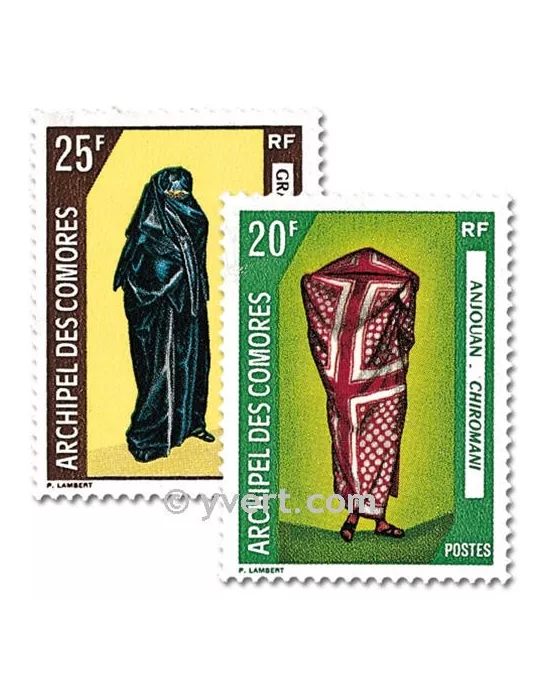 n° 58/59 -  Timbre Comores Poste