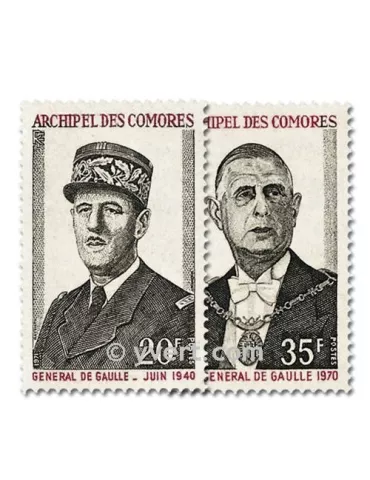 n° 77/78 -  Timbre Comores Poste