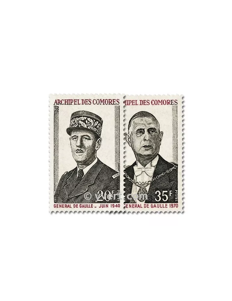 n° 77/78 -  Timbre Comores Poste