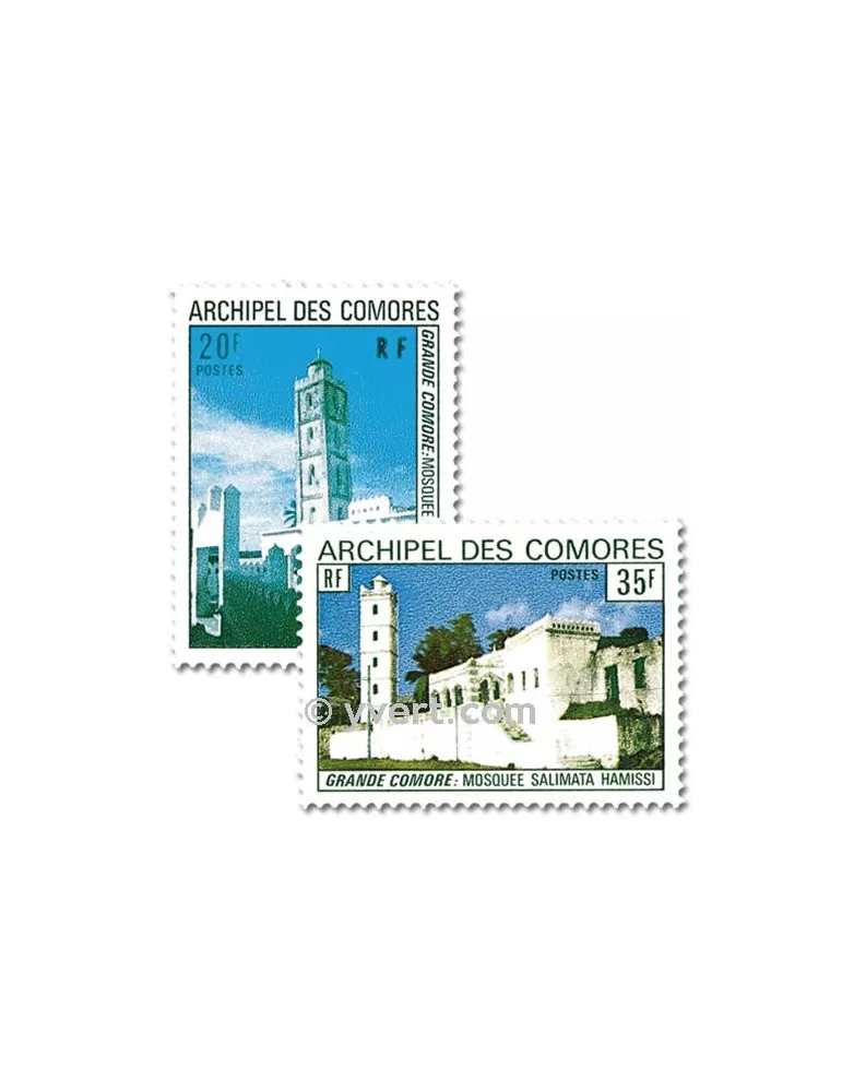 n° 87/88 -  Timbre Comores Poste