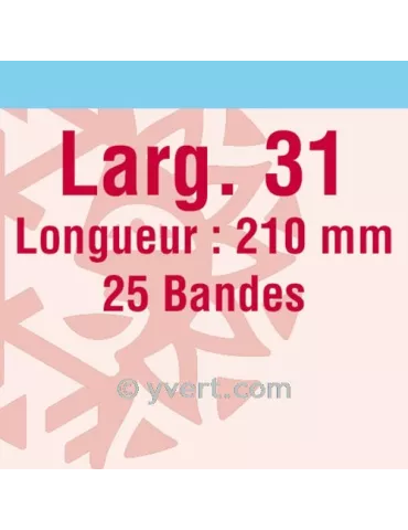 Bandes simple soudure - 31mm (Fond transparent)