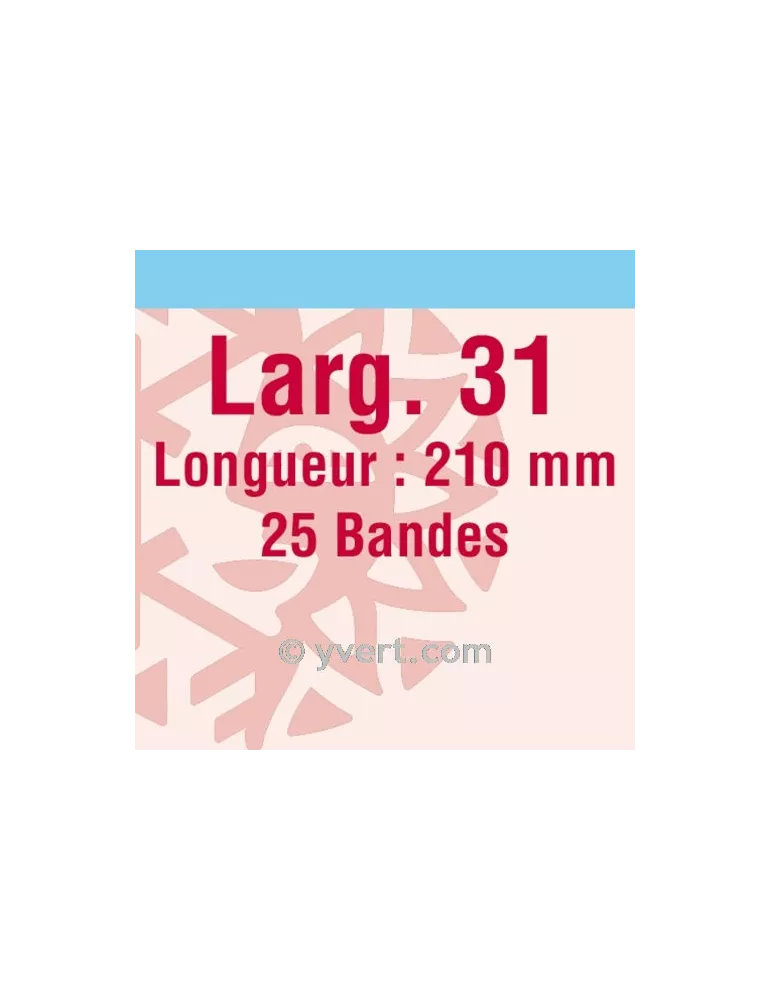 Bandes simple soudure - 31mm (Fond transparent)