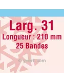 Bandes simple soudure - 31mm (Fond transparent)