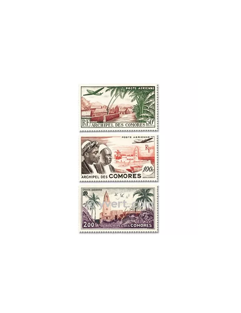 n° 1/3 -  Timbre Comores Poste aérienne