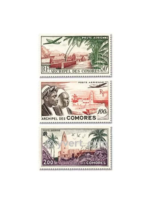 n° 1/3 -  Timbre Comores Poste aérienne
