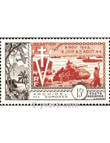 n° 4 -  Timbre Comores Poste aérienne
