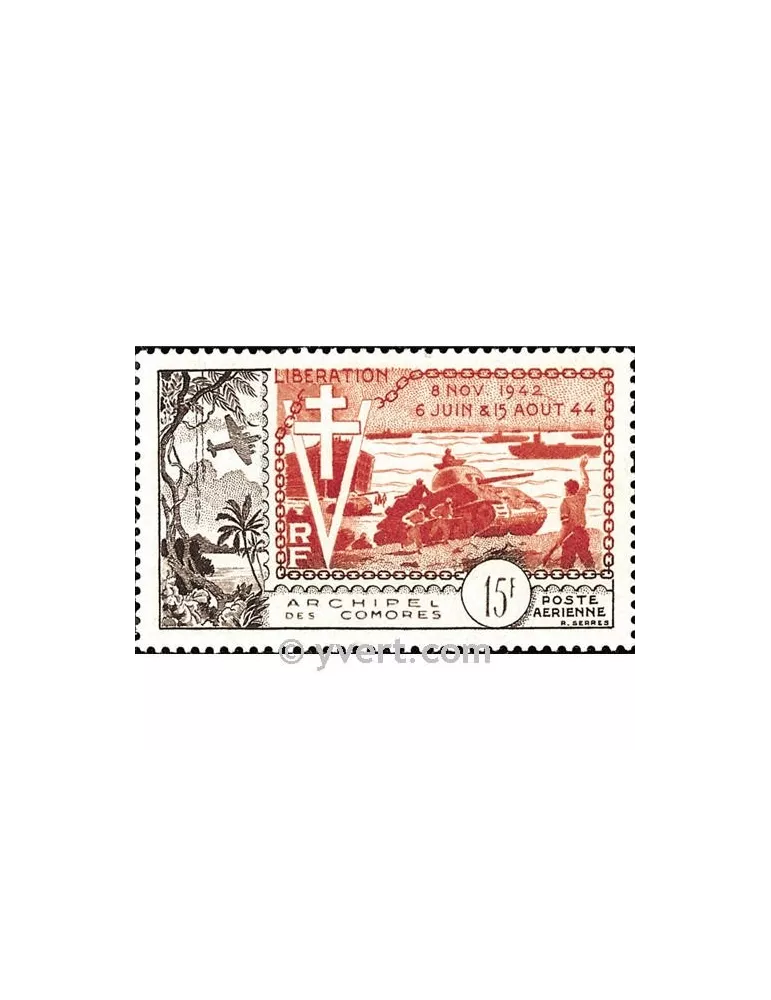 n° 4 -  Timbre Comores Poste aérienne