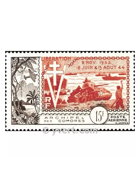 n° 4 -  Timbre Comores Poste aérienne
