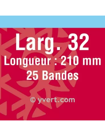 Bandes simple soudure - 32mm (Fond noir)