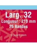 Bandes simple soudure - 32mm (Fond noir)