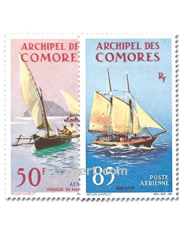 n° 10/11 -  Timbre Comores Poste aérienne