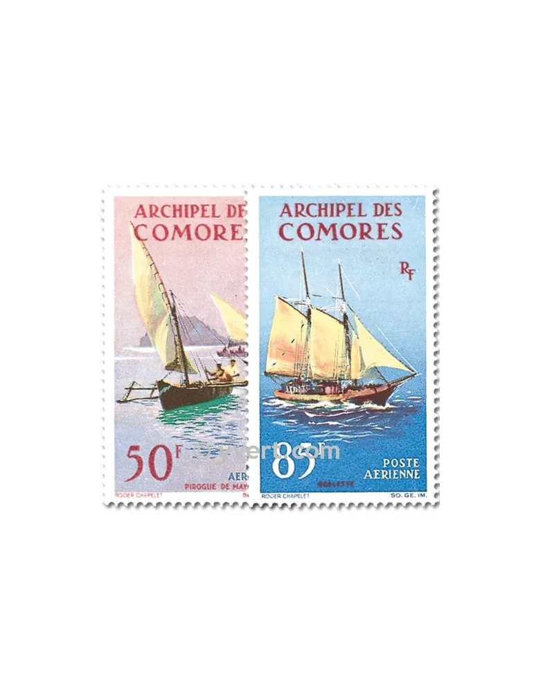 n° 10/11 -  Timbre Comores Poste aérienne