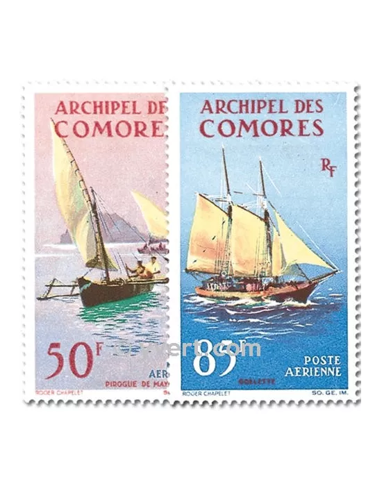 n° 10/11 -  Timbre Comores Poste aérienne