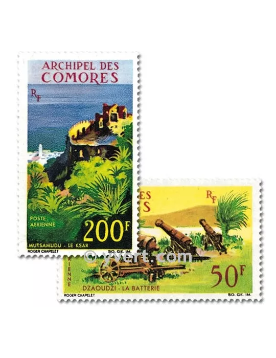 n° 18/19 -  Timbre Comores Poste aérienne
