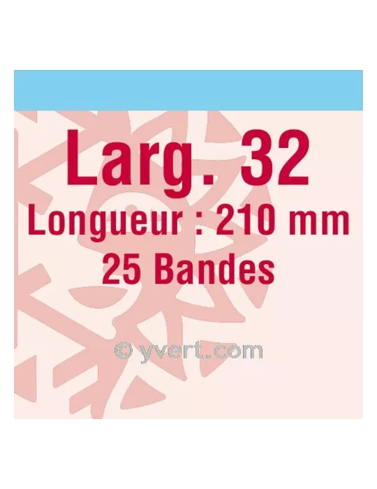 Bandes simple soudure - 32mm (Fond transparent)