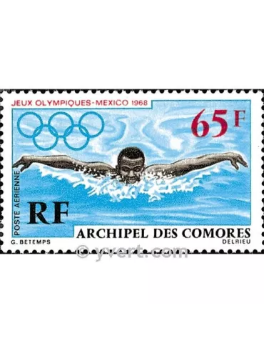 n° 25 -  Timbre Comores Poste aérienne