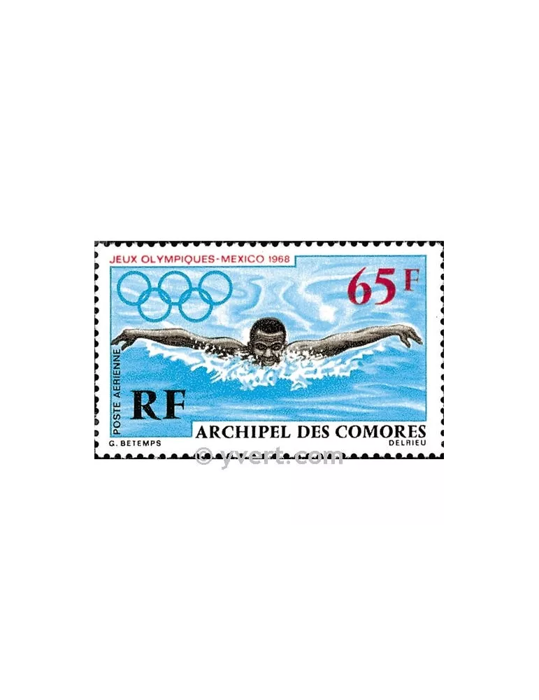 n° 25 -  Timbre Comores Poste aérienne