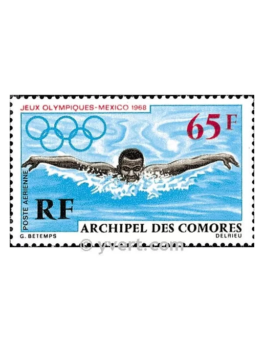 n° 25 -  Timbre Comores Poste aérienne