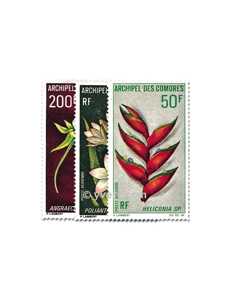 n° 26/28 -  Timbre Comores Poste aérienne