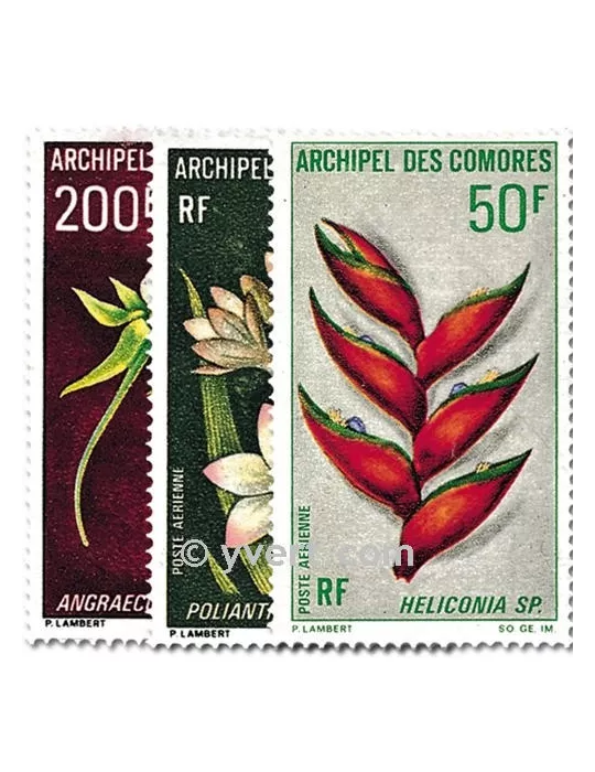 n° 26/28 -  Timbre Comores Poste aérienne