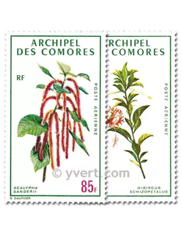n° 37/38 -  Timbre Comores Poste aérienne