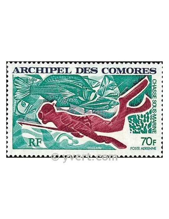 n° 44 -  Timbre Comores Poste aérienne