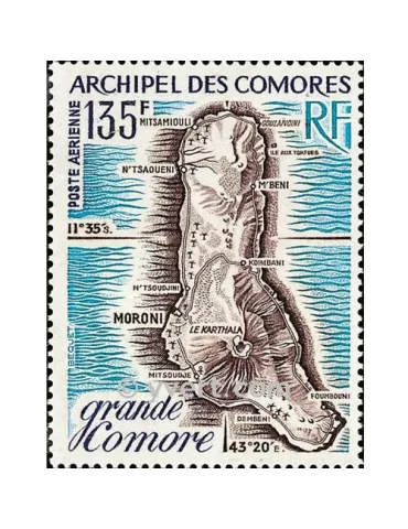 n° 53 -  Timbre Comores Poste aérienne