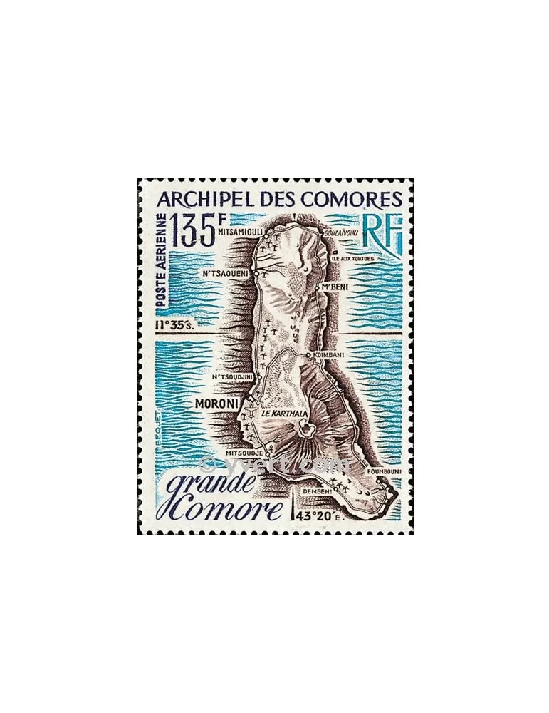 n° 53 -  Timbre Comores Poste aérienne