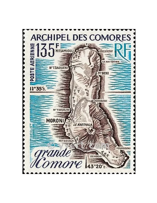 n° 53 -  Timbre Comores Poste aérienne