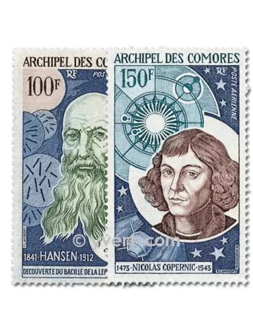 n° 55/56 -  Timbre Comores Poste aérienne