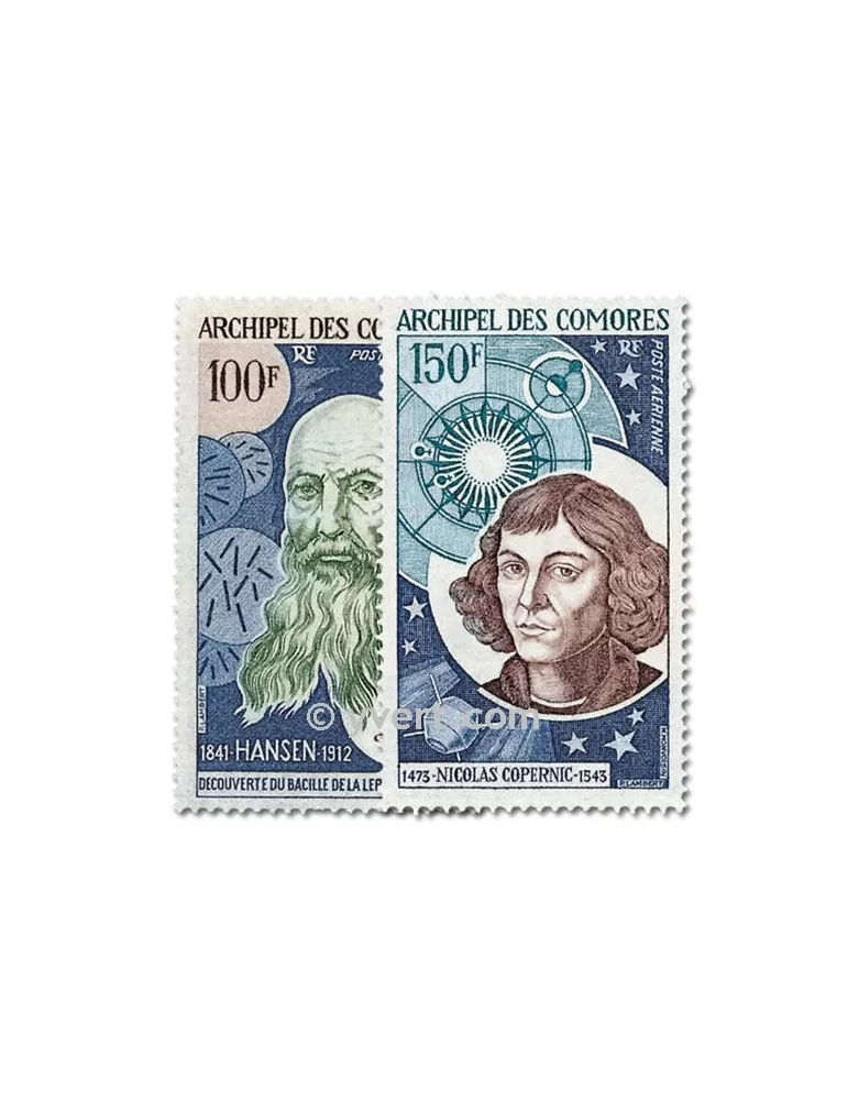 n° 55/56 -  Timbre Comores Poste aérienne